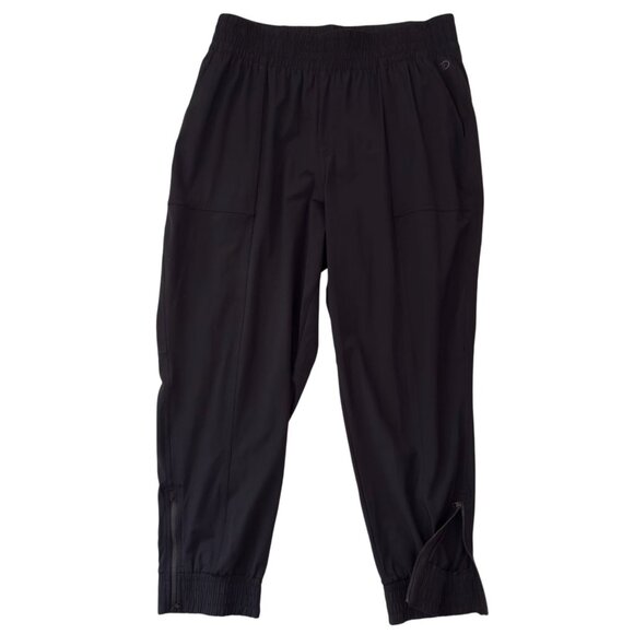 Calia Stretch Pants Size XL Black Pull On Jogger Style Zipper Hem Comfortable - Picture 12 of 12